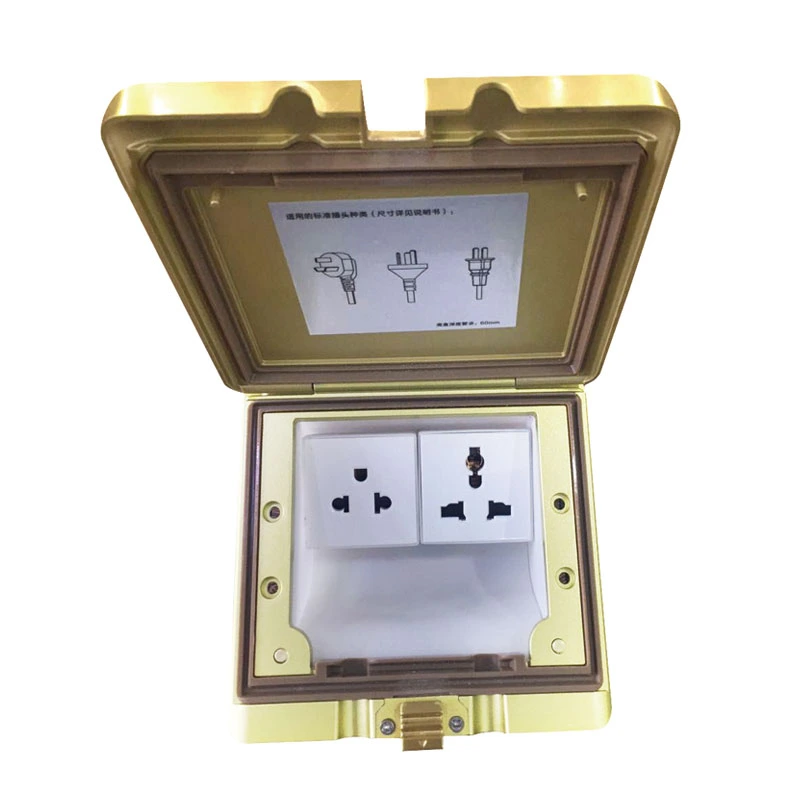 Pop Up Raised IP55 Waterproof Electrical Floor Outlet Socket Box